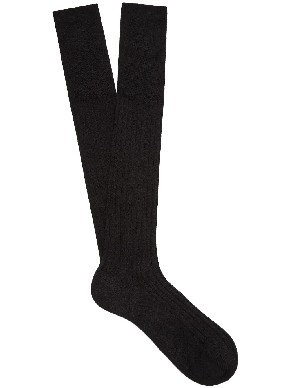 Zegna Triple Stitch cotton-blend socks - Nero