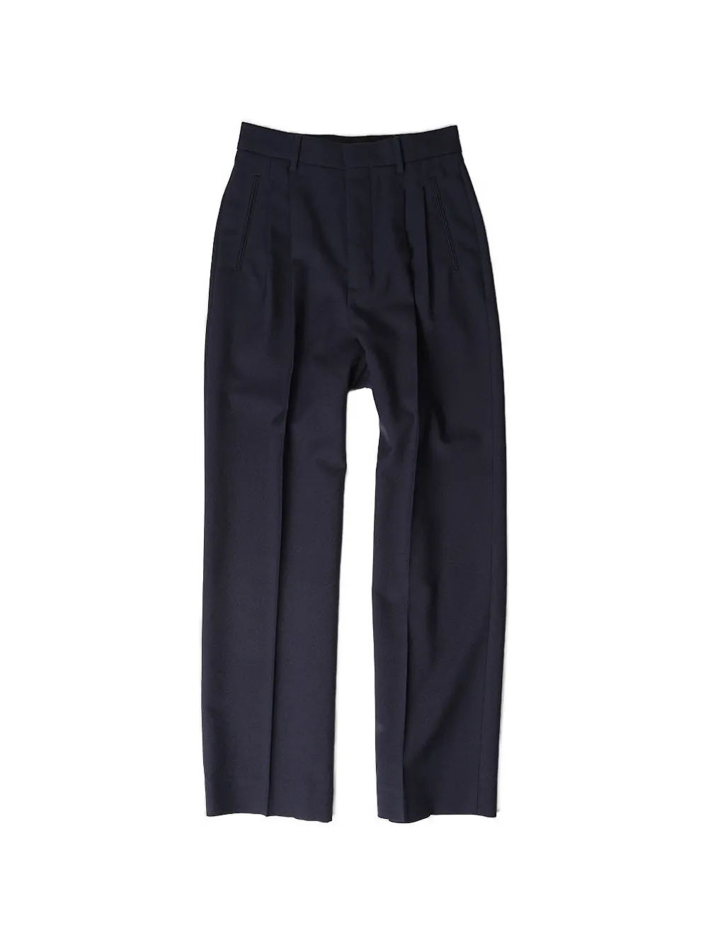 AMI Paris virgin wool tailored trousers - 430 NIGHT BLUE
