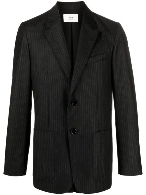 AMI Paris pinstripe-pattern virgin-wool blazer