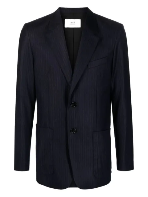 AMI Paris pinstriped single-breasted blazer