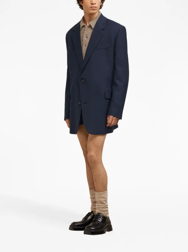 AMI Paris single-breasted Blazer | Blue | FARFETCH