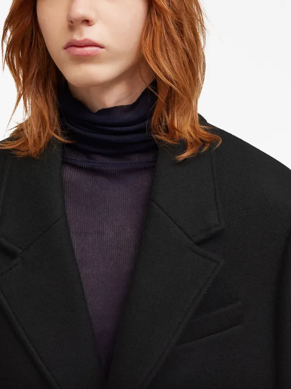 AMI Paris 2ボタン コート | ブラック | FARFETCH JP AMI Paris 2ボタン コート | ブラック | FARFETCH JP
