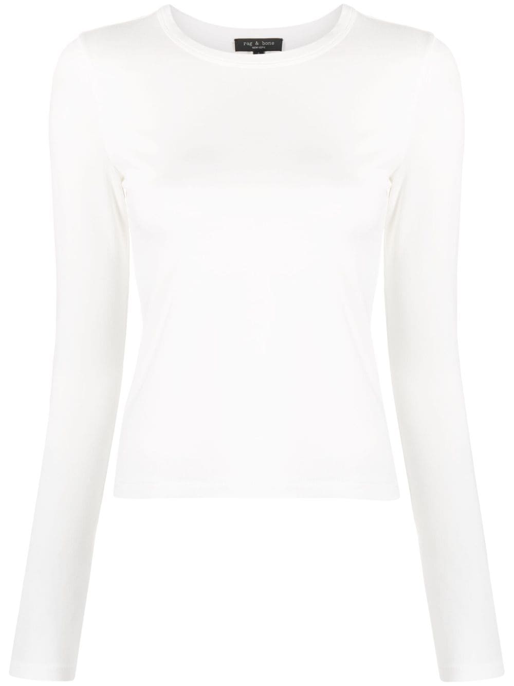 Shop Rag & Bone Luca Long-sleeve T-shirt In White