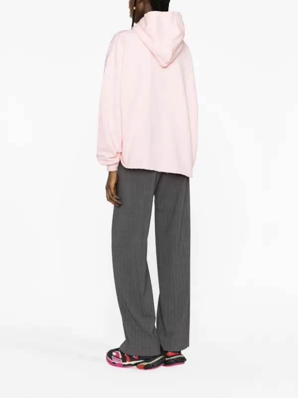 Marni logo-print Cotton Hoodie | Pink | FARFETCH