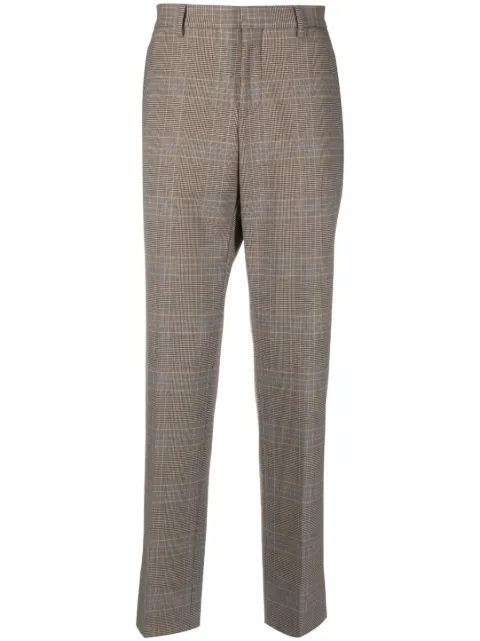 Moschino tailored plaid-check trousers