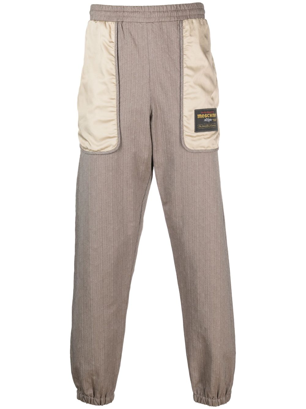 logo-patch panelled track pants