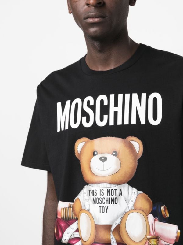 Moschino Teddy Bear-print Cotton T-shirt - Farfetch