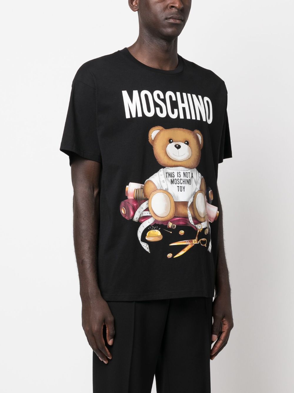 Moschino Maxi Ss Tee With Bear Resting Under Cactus Print 24SS