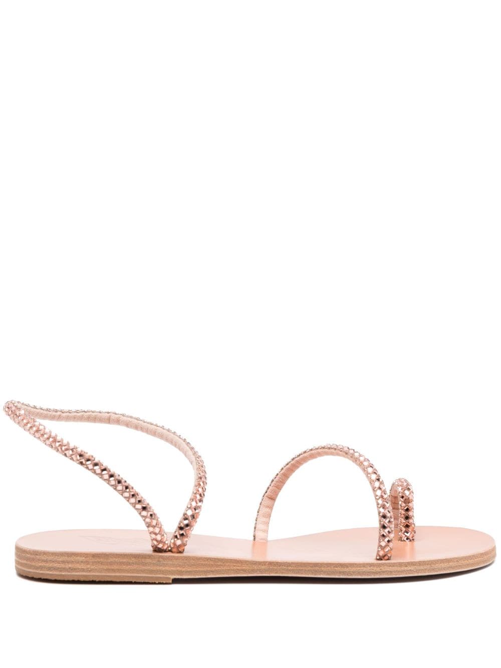 Ancient Greek Sandals Apli Eleftheria 皮质凉鞋 In Pink