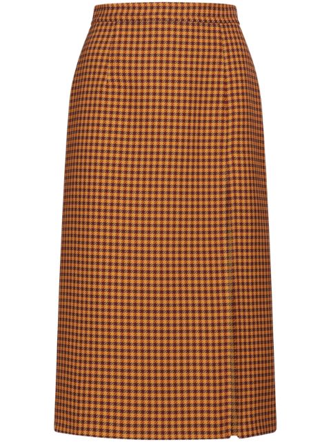 Marni checked midi skirt Women