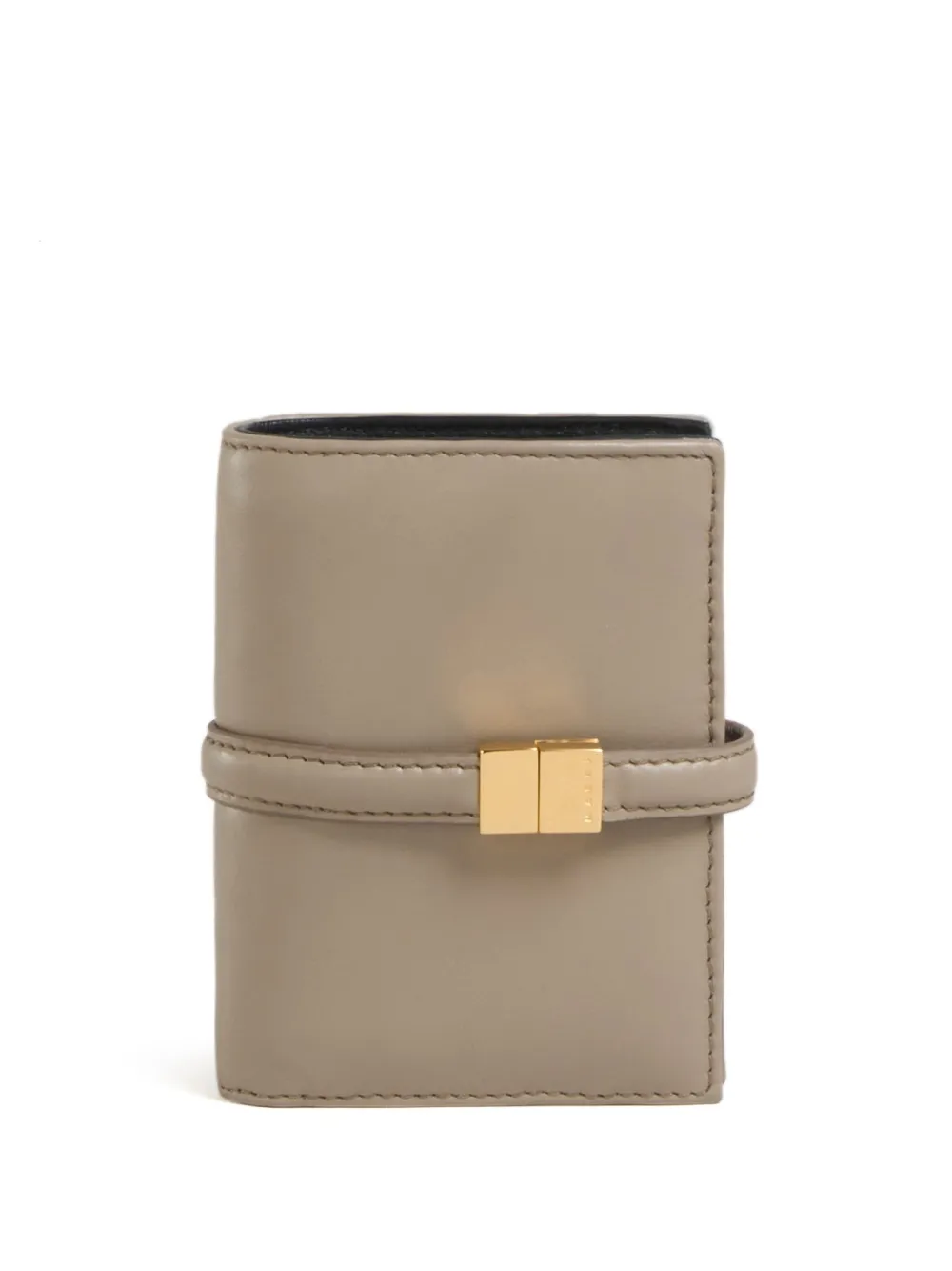 Marni Portafoglio con logo inciso - Toni neutri