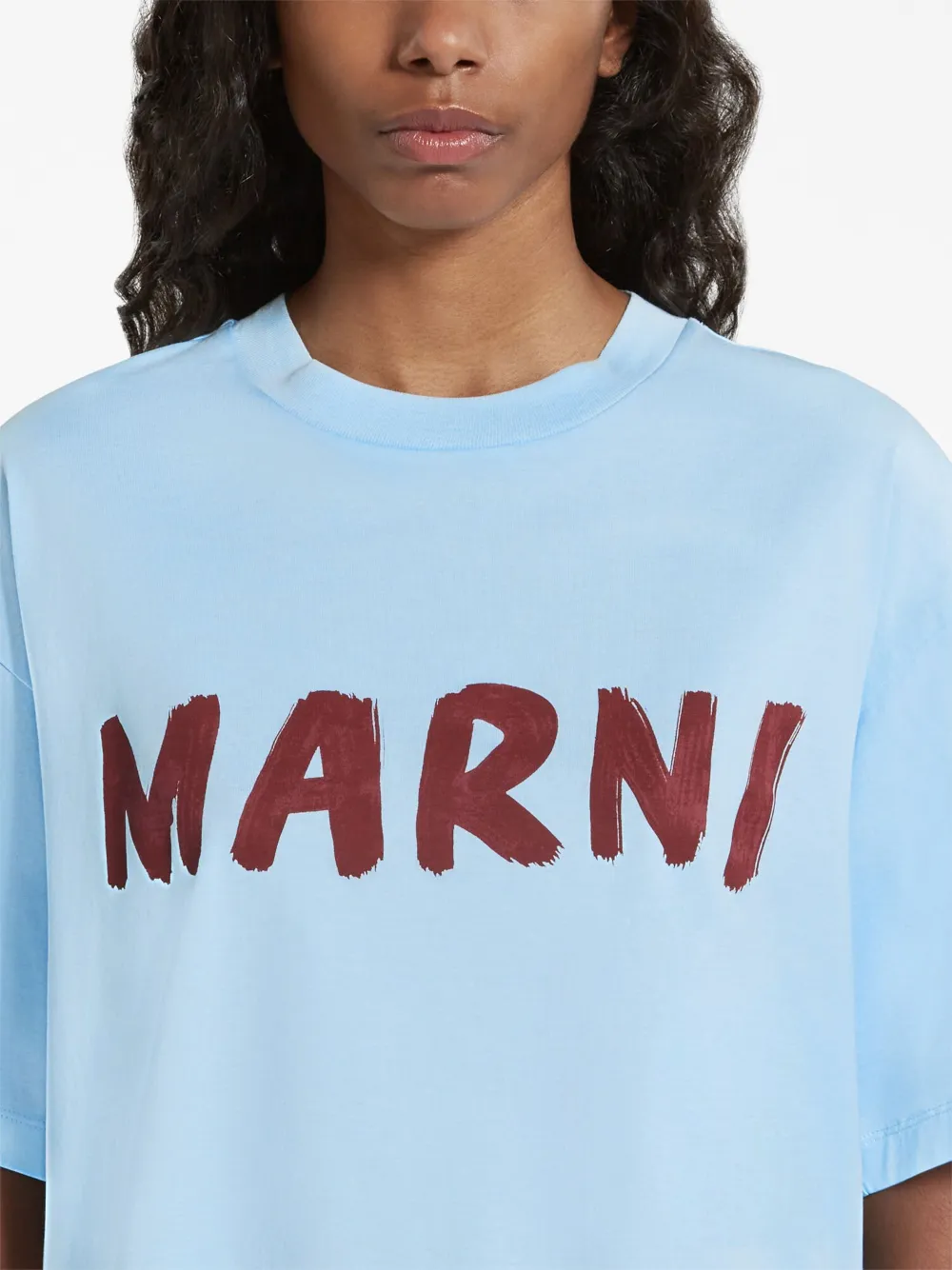 新品 46 23ss MARNI ロゴ Tシャツ ロゴT ネイビー 紺 4882Hiro1313マルニ23ss