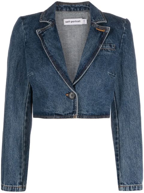 Self-Portrait Denim Jackets for Women - Shop on FARFETCH