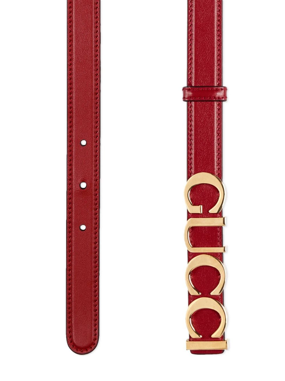 Gucci Riem met logogesp - Rood