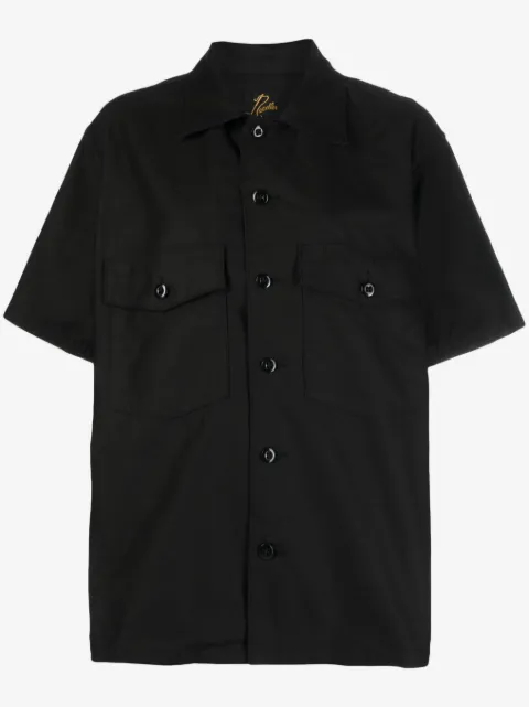 Needles camisa con bolsillos y solapa
