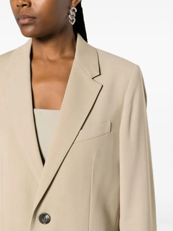 ボトムスその他 Ami Beige Rear-Slit Blazer With Notched Lapels Ami Beige Rear-Slit Blazer With Notched Lapels | THE LIST