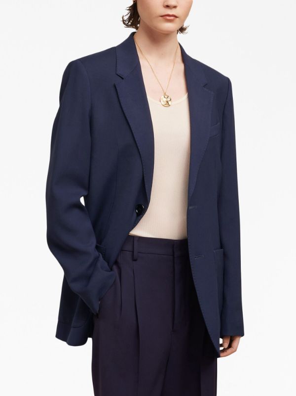 Navy Blue Tailored Blazer