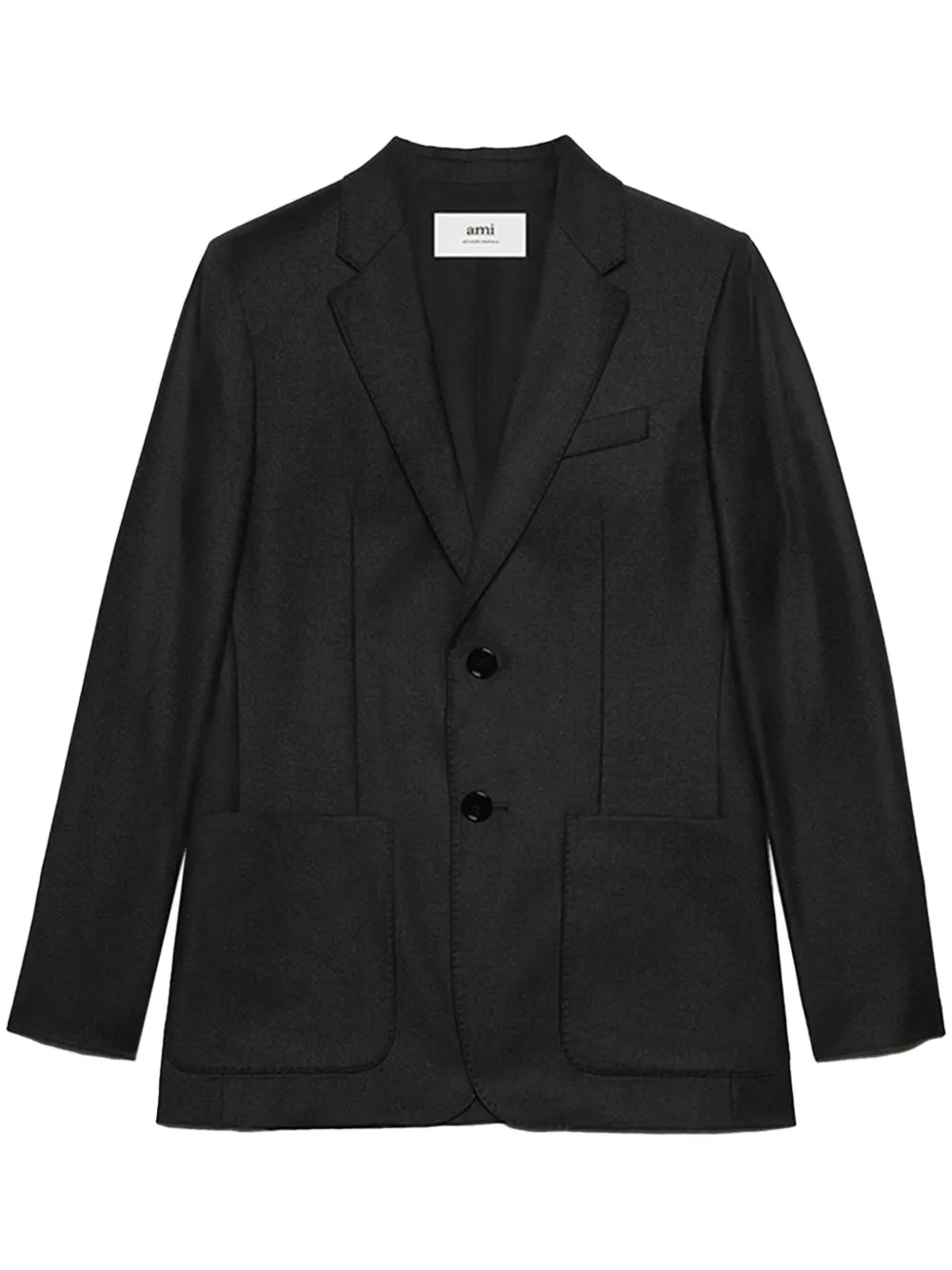 AMI Paris Blazer van scheerwol Zwart