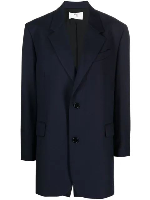 AMI Paris notched-lapels single-breasted blazer