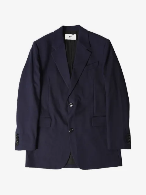 AMI Paris notched-lapel single-breasted blazer
