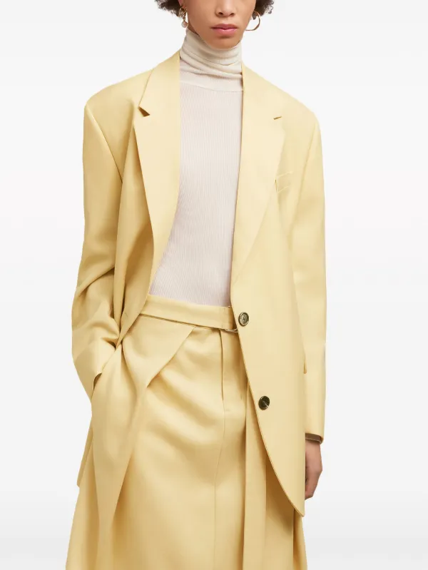 ジャケット AMI PARIS Ivory wool oversize blazer (FBV311WV0026 185) Oversized wool jacket in white - Ami Paris | Mytheresa