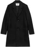 AMI Paris single-breasted wool coat - Black