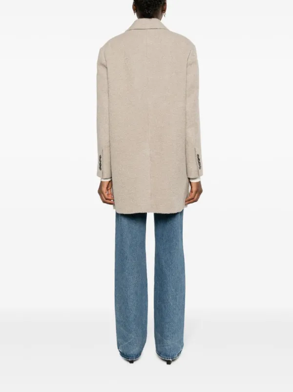 AMI Paris wool-blend Bouclé Blazer | Neutrals | FARFETCH