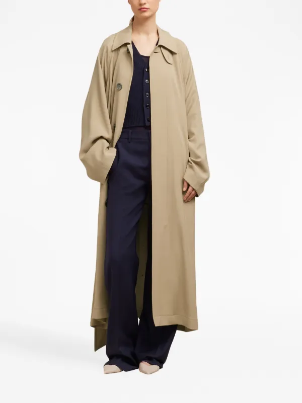 AMI Paris single-breasted Belted Trench Coat - Farfetch