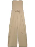 AMI Paris strapless layered jumpsuit - Neutrals