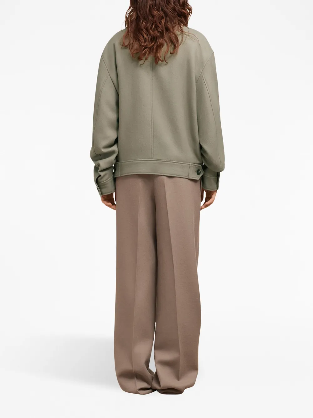 Shop Ami Alexandre Mattiussi Flap-pocket Long-sleeve Jacket In Neutrals
