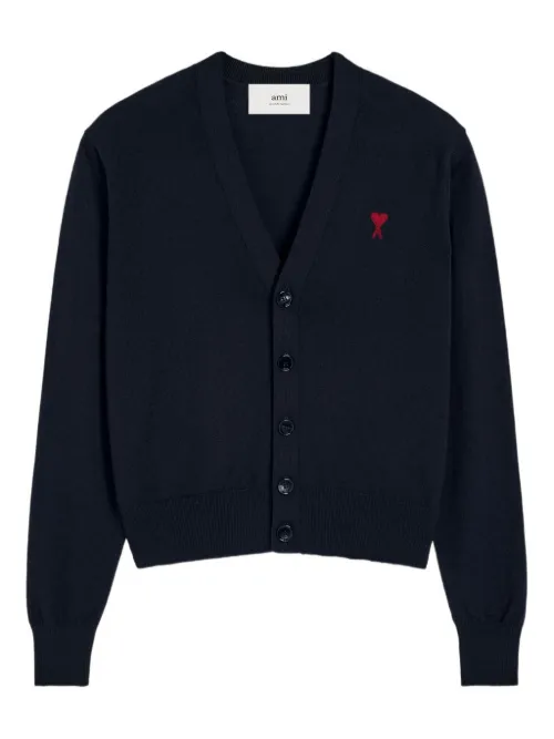 Cardigan à logo Ami de Coeur - AMI Paris - Modalova
