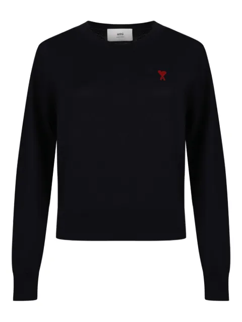 AMI Paris crew-neck merino wool jumper