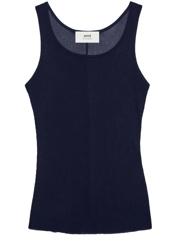 【関税込み】AMI Paris タンクトップ LAUREL Off-White Ami de Coeur Tanktop | AMI PARIS
