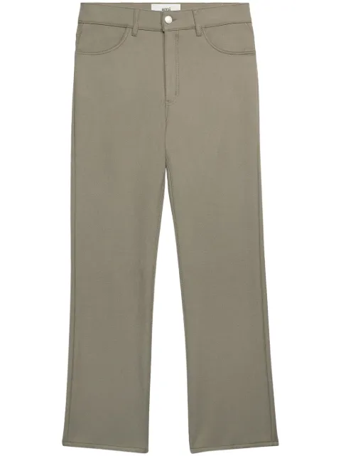 AMI Paris wool straight-leg trousers