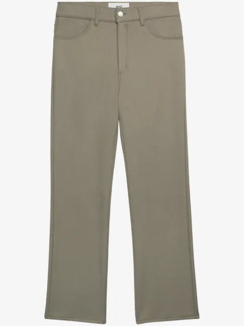 AMI Paris pantalon en laine à coupe droite