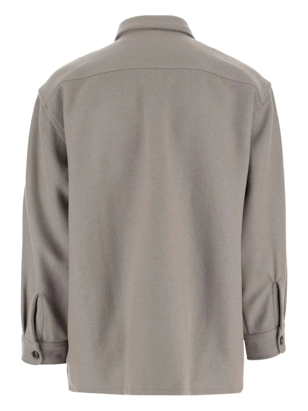 AMI Paris spread-collar wool-blend shirt jacket | Shirt Jackets | Image 2