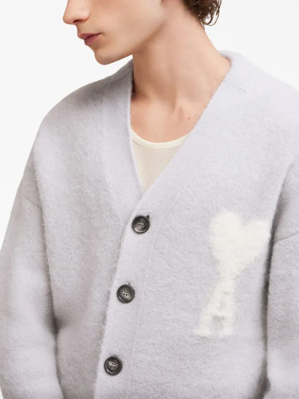 AMI Paris Ami De Coeur Cardigan - Farfetch