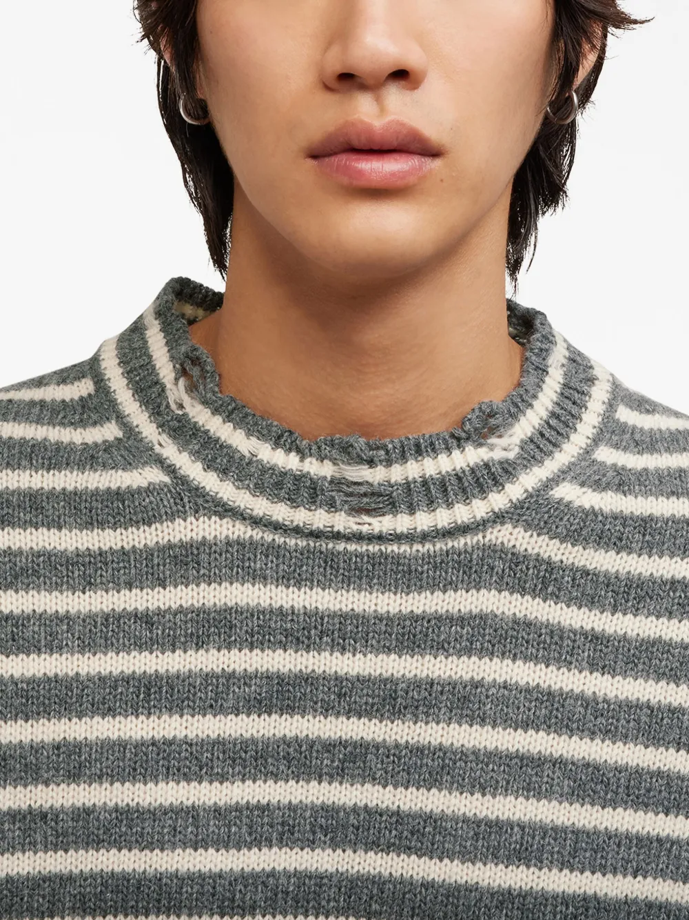 Ami Paris striped wool jumper - thumbnail 5 of 6