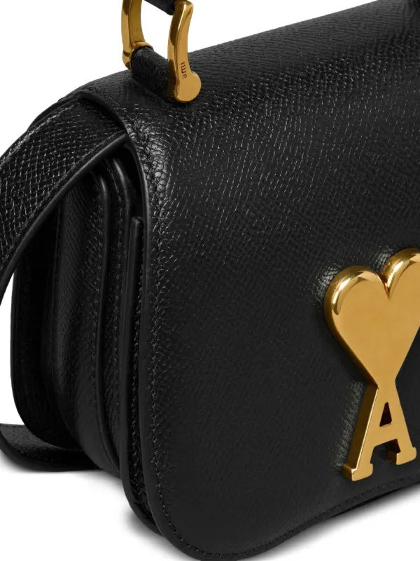 【関税込み】AMI Paris ブラック ナノ Paris Paris ポーチ AMI Paris Nano Paris Paris Shoulder Bag | Black | FARFETCH JO