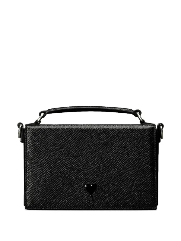 AMI Paris Ami De Coeur Lunch Box Bag | Black | FARFETCH TW