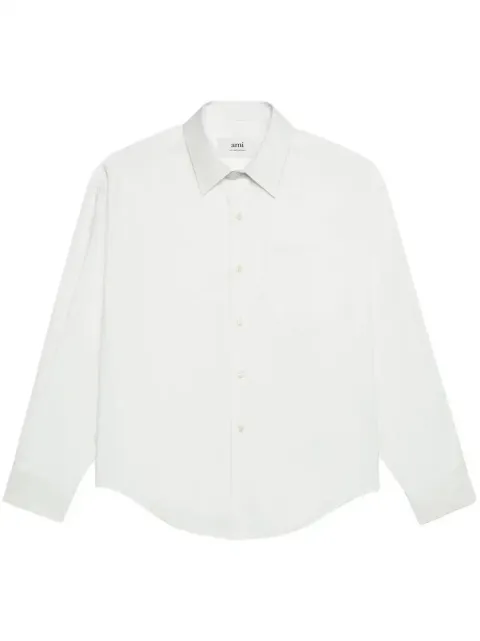 AMI Paris pocket long-sleeve cotton shirt