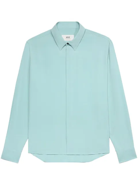 AMI Paris Camisa em crepe texturizado