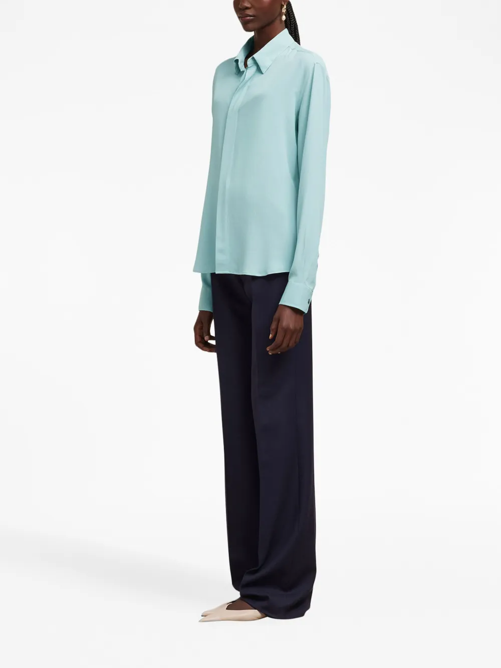 AMI Paris Button-up overhemd Blauw