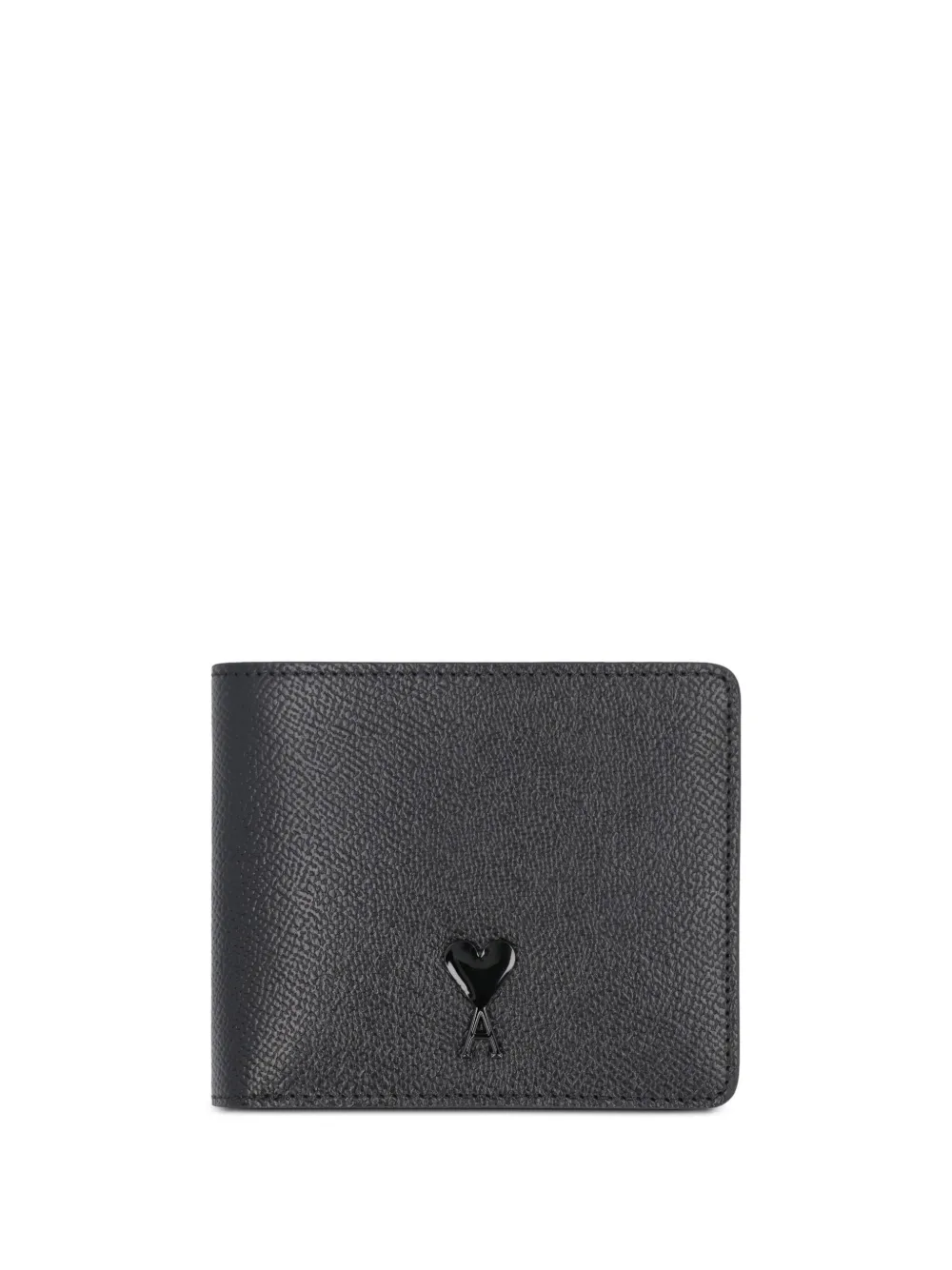 Ami Paris Opvouwbare portemonnee met Ami de Coeur-rivet Black