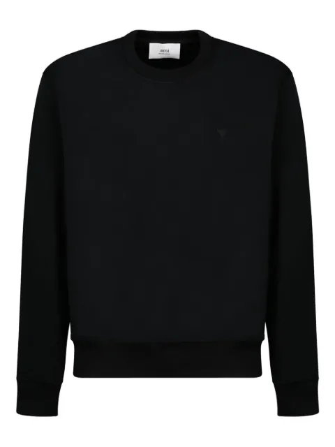 AMI Paris logo-embroidered cotton sweatshirt