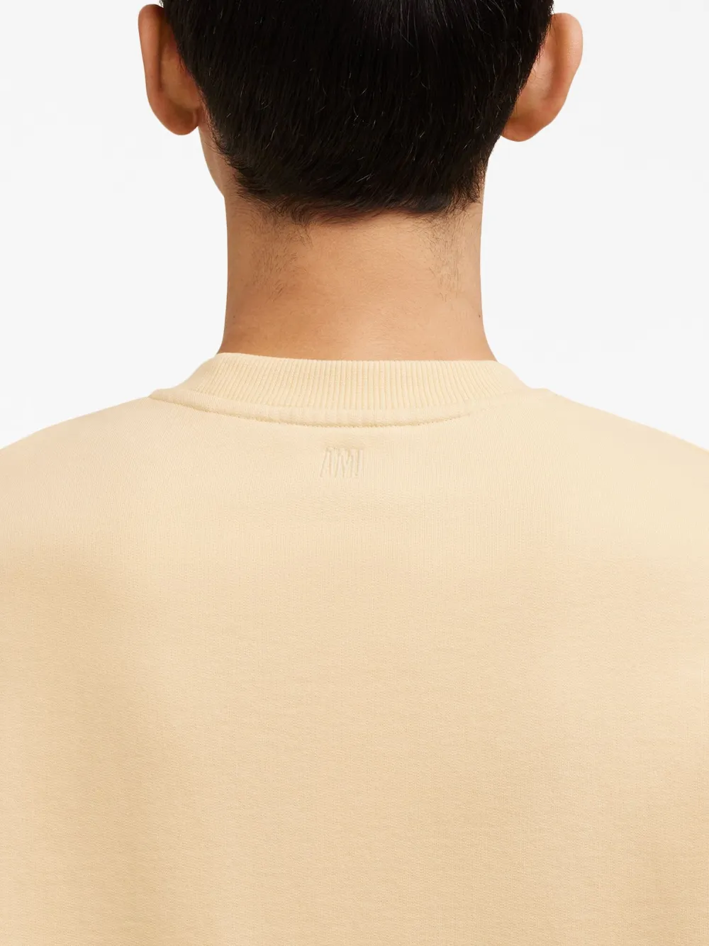 【関税込み】AMI Paris イエロー ロゴプリント スウェットシャツ AMI Paris ロゴ スウェットシャツ | イエロー | FARFETCH JP