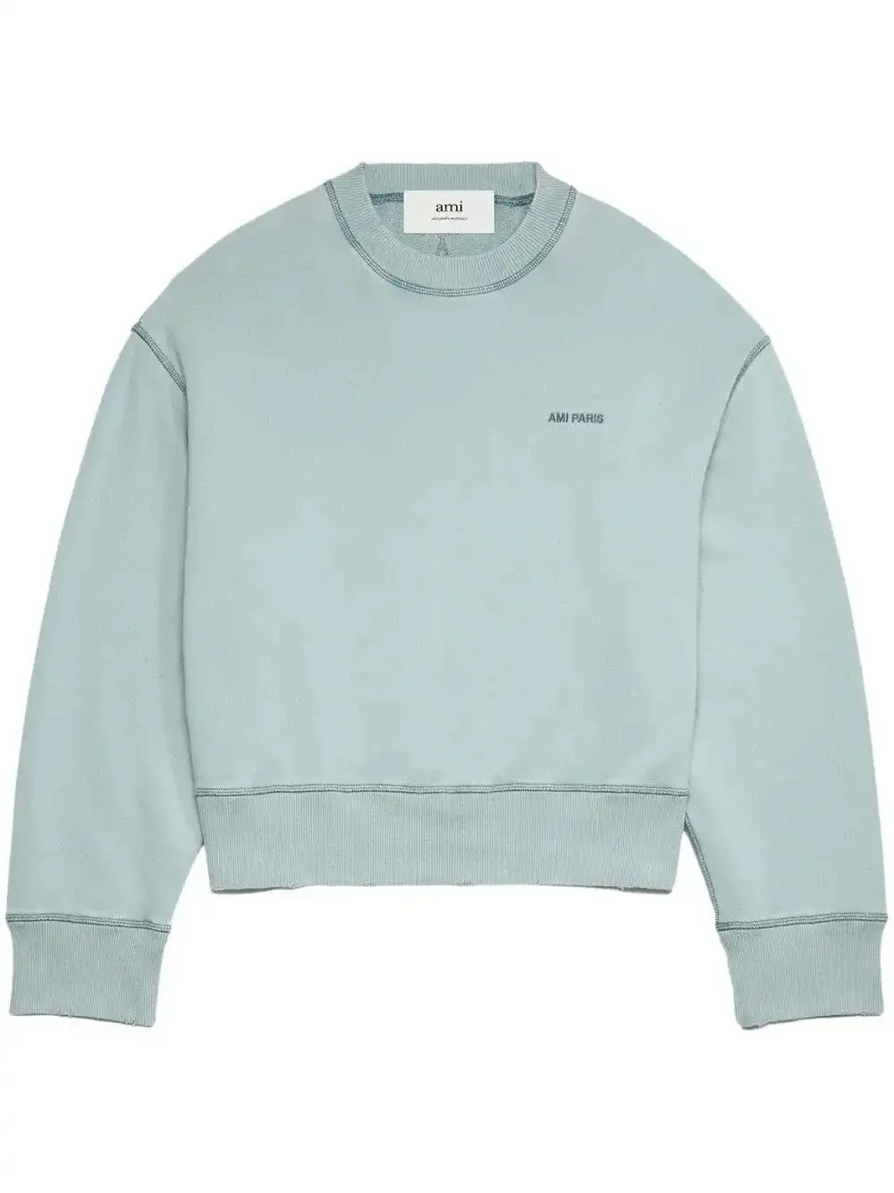 AMI Paris Felpa con ricamo - Blu