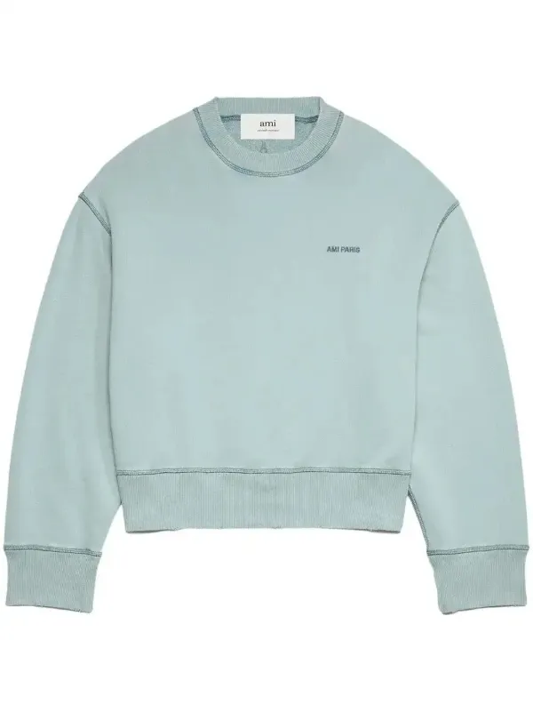 AMI Paris フェイドアウト スウェットシャツ | ブルー | FARFETCH JP