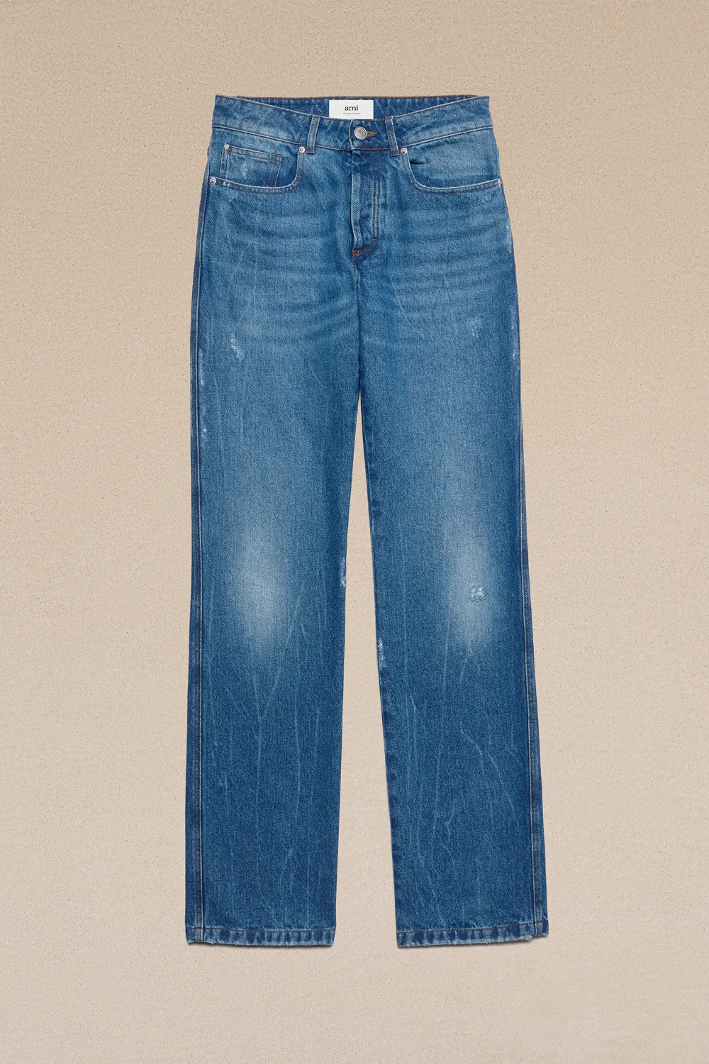 Ami Alexandre Mattiussi Straight Fit Jean Blue For Men