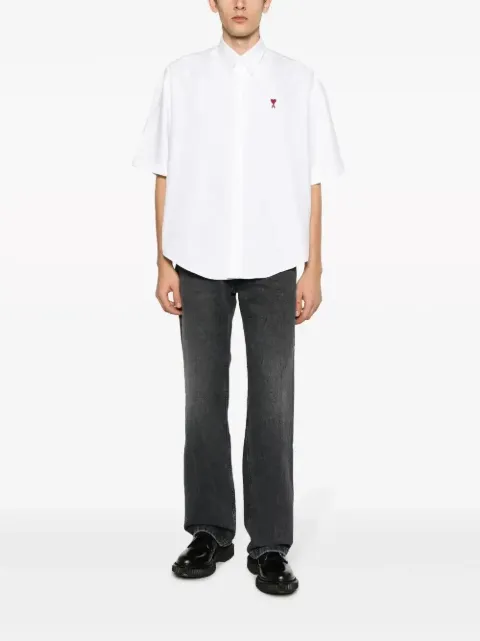 AMI Paris mid-rise straight-leg jeans